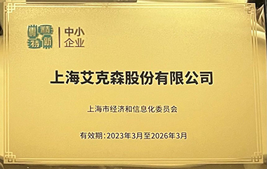 24/07/22 艾克森荣获上海“专精特新”换热设备企业证书，持续引领板式换热行业与系统集成机组的创新发展
